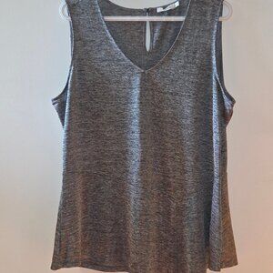 Ricki's Sleeveless Asymmetrical Peplum Hem Top
